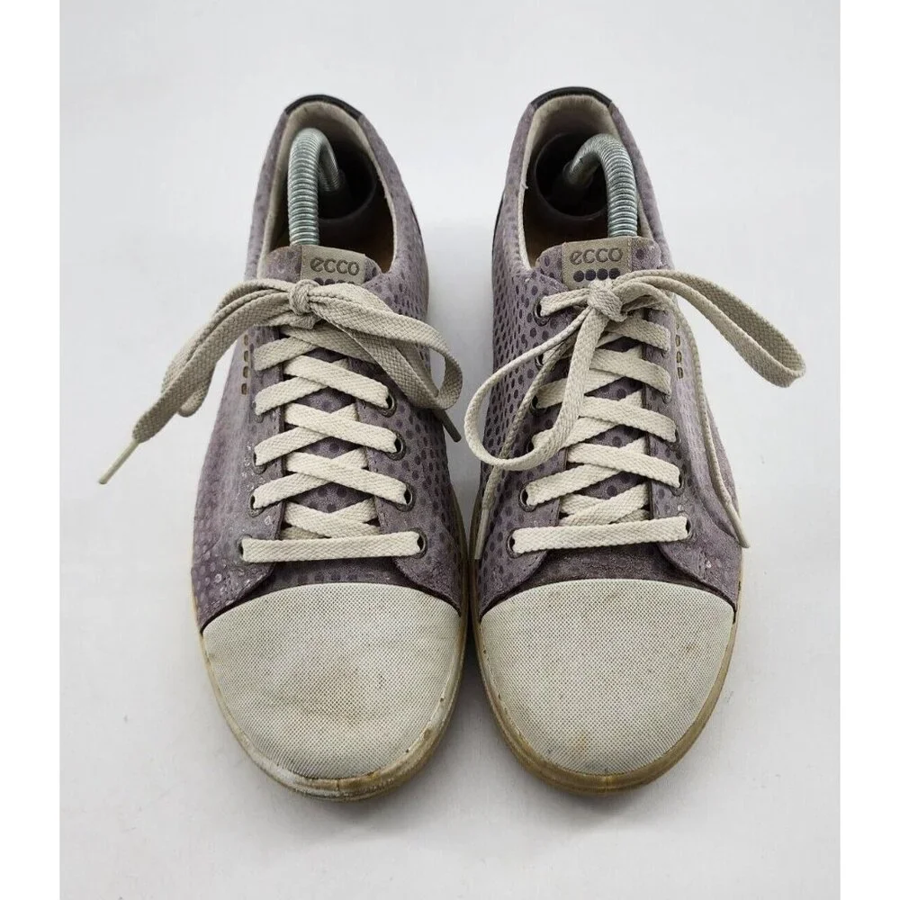 ECCO Women's Tray Hybrid Hydromax Lace Up Golf Shoes Purple/Gray Size 6-6.5 Wide